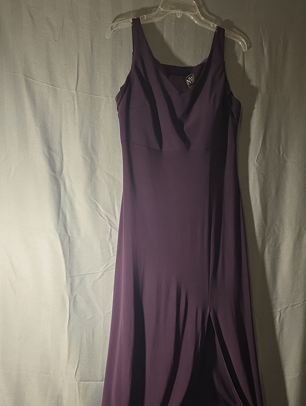 Night Way Collections Deep Plum Maxi Slip Dress